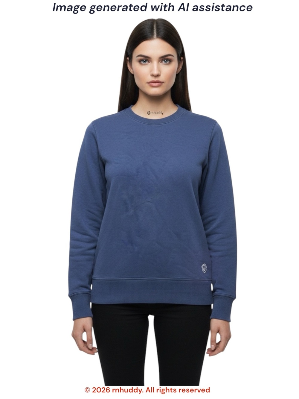 Allbirds L R&R Hazy Indigo sweatshirt